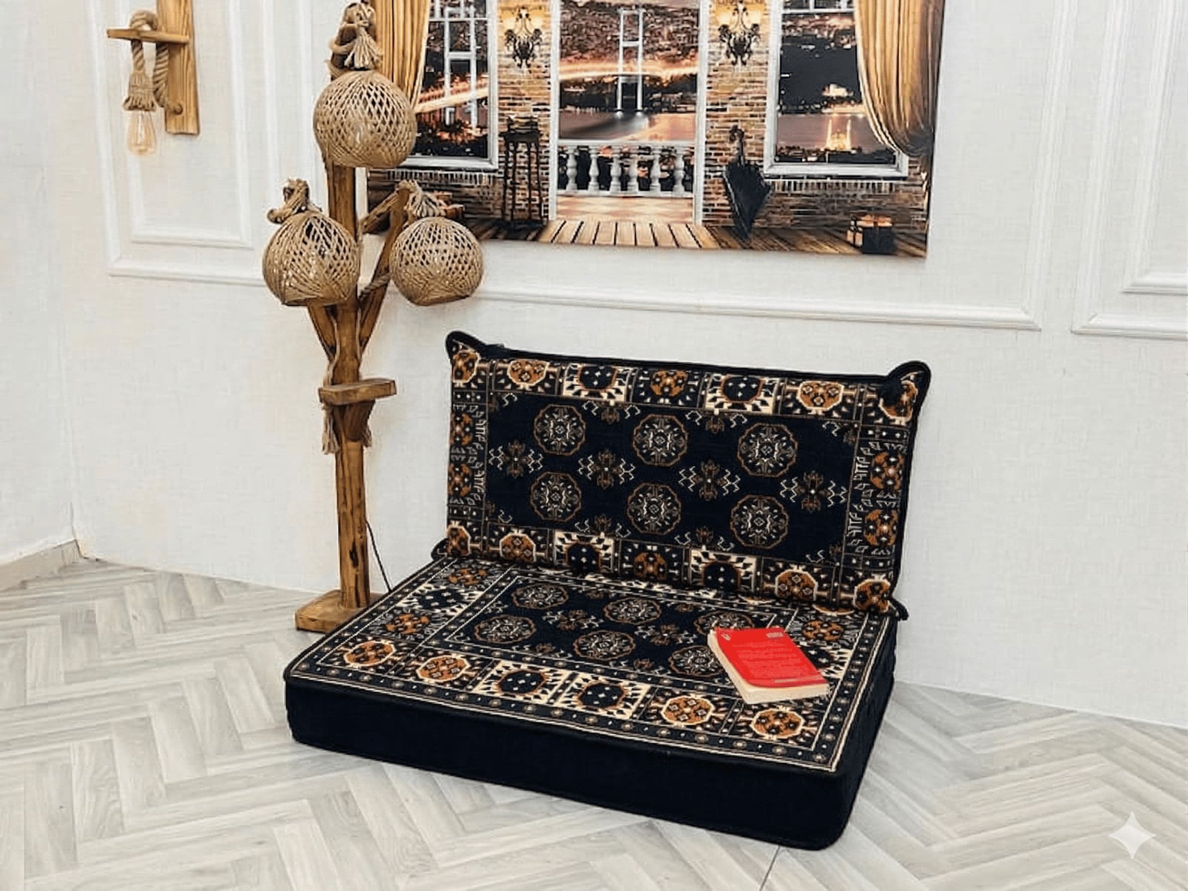 مجلس قراءة تقليدي (95 × 70 × 15 سم) 1
