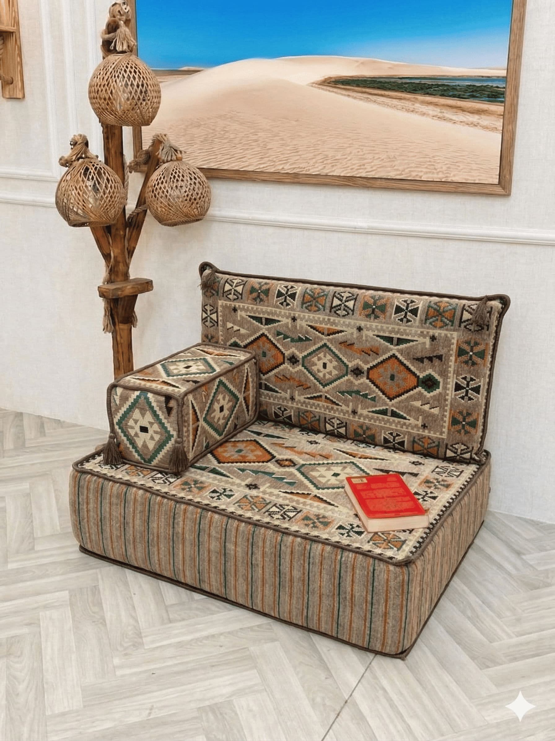 مجلس قراءة تقليدي (95 × 70 × 30 سم) 1