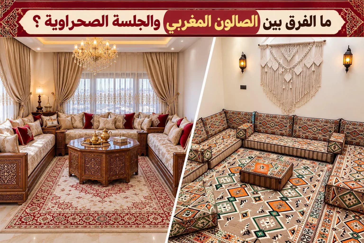 Quelle différence entre le majlis sahraoui et le salon marocain traditionnel ?